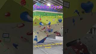 USAC Competition Paddle Dyno climbing boulderinggym dyno [upl. by Yentnuoc]