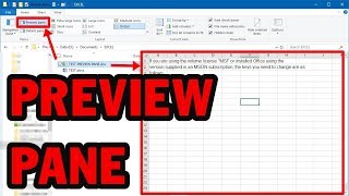 FIXED How to fix Preview Pane windows 10  Excel 2016 PreviewPane [upl. by Nelrsa933]