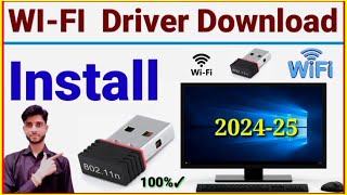 WIFI Driver For Windows 10 Pc Free Download  Wifi driver download amp Install 2024  PC Laptop [upl. by Merry]