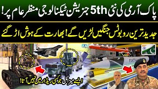 Pak Army Shows New 5th Generation Weapons  Guided Missiles amp War Robots  Power of Pakistan [upl. by Dukey433]