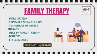 Family Therapy in Urdu amp Hindi  Types of family Therapy  Family therapy techniques  Therapies [upl. by Mehala]