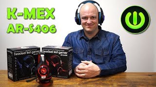 KMEX HEADSET LED GAMER ARS406 REVIEW COMPLETO  WOLFFTEC  WFT24 [upl. by Ilenna]