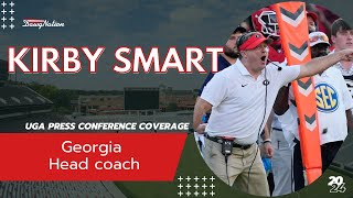 Kirby Smart goes off on media after questions about fan support against Auburn [upl. by Sarajane174]