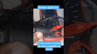 como probar bobina de ignicion alta de moto [upl. by Ronym]