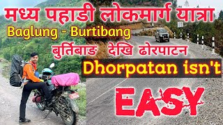 Mid hill highway Nepal  Baglung to Burtibang road  Dhorpatan Ride  West Nepal Ride Ep 5 ftRanjo [upl. by Rahm791]