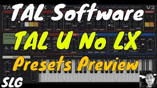 TAL Software  TAL U No LX  Presets preview [upl. by Felicio]