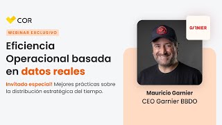 Webinar exclusivo junto a Mauricio CEO de GARNIER BBDO [upl. by Drarehs]