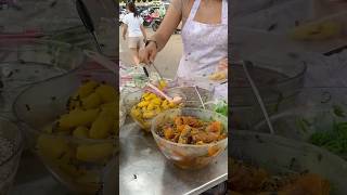 Banana in syrup Thai dessert swarmed by bees in Thailand 🐝🐝 streetfood dessert thaifood [upl. by Nauwaj897]