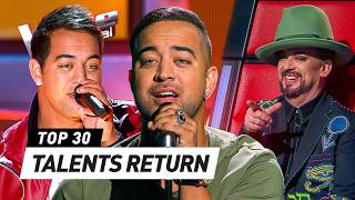 Iconic ALLSTARS RETURN to the Blind Auditions on The Voice [upl. by Isa]