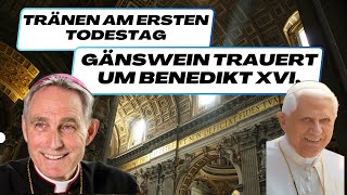 Tränen am ersten Todestag Gänswein trauert um Benedikt XVI [upl. by Pacheco]