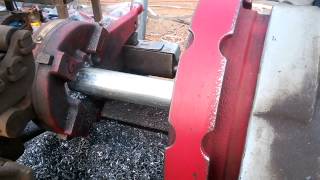 galvanized steel pipes threading process [upl. by Aratahs]