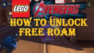 LEGO Marvel Avengers How To Unlock Free Roam To Explore The City Unlocking Manhattan [upl. by Llenreb]