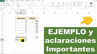 Como hacer un PRONOSTICO en EXCEL 👉 función pronóstico [upl. by Adrianne801]