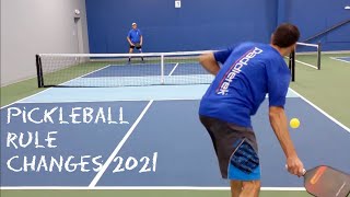 Pickleball Rule Changes for 2021 Drop Serve and Service Let [upl. by Htir]