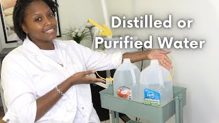 Distilled and Purified Water which one for a Facial Steamer  Solo Estheticians [upl. by Gnos]