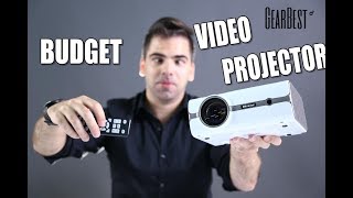 Budget Mini Video Projector Alfawise A11  GearBest [upl. by Ahseeyt730]