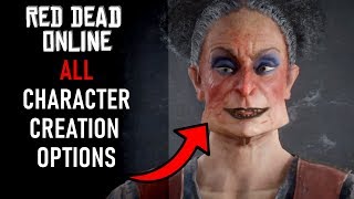 RED DEAD ONLINE  ALL Character Creation Options Male amp Female [upl. by Saber]