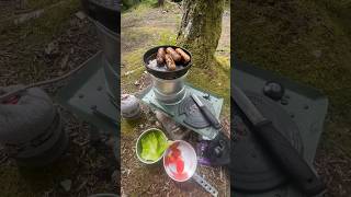 Cooking lunch on the Trangia 27 campcooking trangia shorts outdoors [upl. by Bikales510]