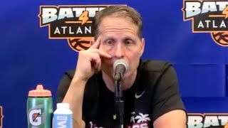 Eric Musselman players postgame  Arkansas 77 Stanford 74 2OT [upl. by Anibla758]