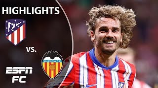 Gallagher amp Alvarezs 1st Atletico goals Atletico Madrid vs Valencia  LALIGA HIGHLIGHTS  ESPN FC [upl. by Ahsercel]