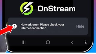 How To Fix OnStream Network error Please check your internet connection OnStream App Not Opening [upl. by Anassor584]