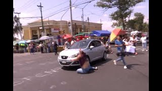 Conductor atropella a manifestantes que protestaban por falta de agua en Ermita Iztapalapa [upl. by Rebhun]