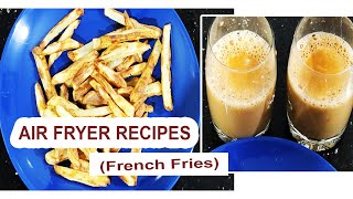 AIR FRYER RECIPE  FRENCH FRIES  COOKING RECIPE  SANTHAS KITCHEN [upl. by Gruchot585]