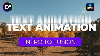 Beginner Text Animation in DaVinci Resolve amp Fusion Text Animation [upl. by Lozar]