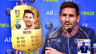 10 Footballers SHOCKED at their FIFA 22 Ratings Messi Mbappe amp More [upl. by Sibel114]