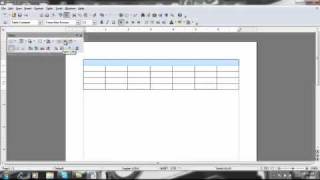 Creating and Editing Tables Using Open Office Writer [upl. by Fara309]