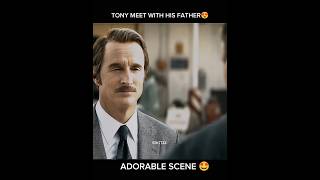 Tony Stark😈Meet With His Father 😲😍tonystark marvel hollywood ytshorts [upl. by Mirilla]