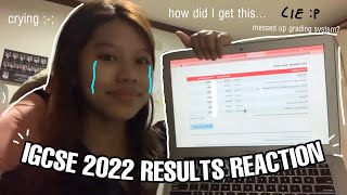 OPENING MY IGCSE RESULTS 2022 REACTION I cried a lot…  CIE [upl. by Let]