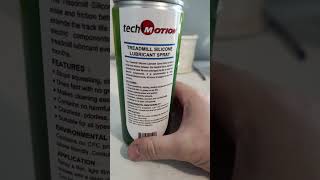 Lubricating Treadmill Spray From Techmotion Review 100 Silicone [upl. by Ogilvy]