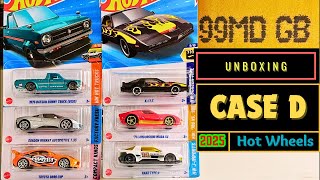 Unboxing  Hot Wheels 2025 Case D [upl. by Nolat]