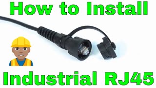 How to install and crimp waterproof ip67 rj45 ethernet connector by Signamax [upl. by Oine]