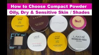 How To Choose Compact Powder For Oily Skin  Dry Skin  Shade [upl. by Aihtenak]