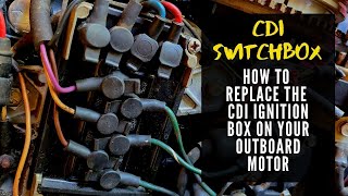 CDI Unit Replacement Ignition Pack on 50HP Mercury 2 Stroke Outboard [upl. by Oneill]