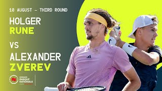 RUNE VS ZVEREV  NATIONAL BANK OPEN  TORONTO  ROUND 3 [upl. by Silvanus30]