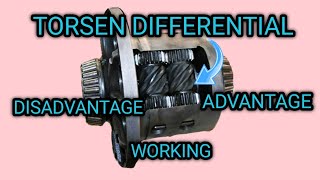 TORSEN DIFFERENTIAL  DISADVANTAGE  ADVANTAGE  WORKING [upl. by Pebrook]