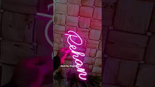 Neon Light Name made by kashifsigns [upl. by Anderson]