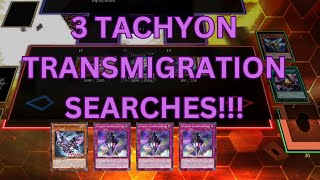 The NEW Tachyon Combo example  Search 3 Counter Traps in One Turn Crazy [upl. by Anej]