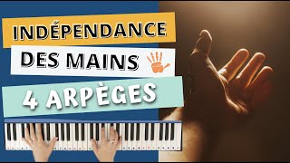 Indépendance des mains au piano  3 exercices pour progresser 👐 [upl. by Nahgrom]