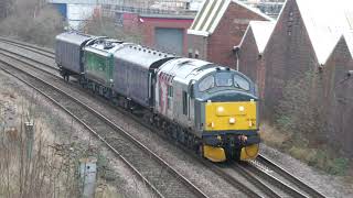 37901 93001 Peartree 8th January 2024 6Q42 Worksop Crewe 93001s first trip by rail [upl. by Haidabej984]