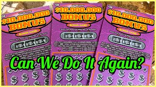 3 More 10000000 Bonus Tickets  New York Lottery Scratch Off Tickets [upl. by Zoes]