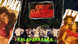 King Of Kotha💥  Kalapakkaara Song 🎶  Bandset 🥁  Dulquer Salmaan  Mass Performance 💯🔥 [upl. by Arabelle135]