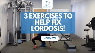 3 Exercises to Correct Lordosis Strengthen amp Realign Your Spine [upl. by Nalorac693]