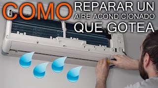 Como reparar un aire acondicionado mural que gotea [upl. by Sy]