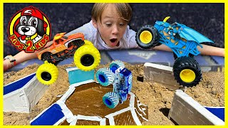 SUPER Monster Truck Toys Compilation BACK 4 MORE  Obstacle Course Racing amp Freestyle Challenge [upl. by Satterlee]