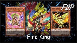 F2P FIRE KING  Now with Monster Effect Negation YuGiOh Duel Links [upl. by Saval]