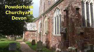 Powderham Churchyard Devon UK A small country churchyard on the Exe estuary [upl. by Drofxer692]